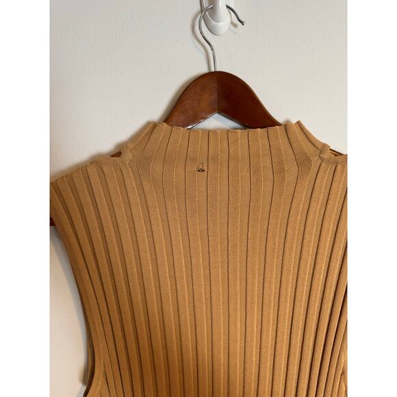 Acler Collins Twisted Rib Cutout Midi Dress Size 6 - Picture 7 of 7